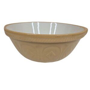 TG Green’s Gripstand Yelloware Mixing Bowl Beige 1960s 11.25” England